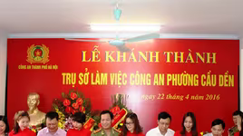 Khánh thành trụ sở Công an phường Cầu Dền