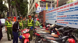 "Nói không" với hoạt động trông giữ phương tiện không phép