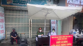 Lập chốt cơ động toàn bộ địa bàn, kịp thời kiểm soát dịch Covid-19