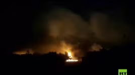 [VIDEO] Nổ kho đạn rung chuyển thành phố Đông Bắc Syria