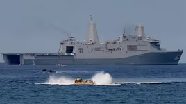 Mỹ thử nghiệm vũ khí laser trên tàu tấn công đổ bộ USS Portland