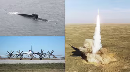 Tổng thống Putin giám sát vụ thử nghiệm bộ 3 hạt nhân của Nga