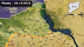Bản đồ mới nhất về mặt trận Manbij: SAA vẫn ở ngoài thành phố