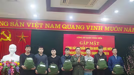 CAQ Hoàn Kiếm tổ chức gặp mặt chiến sỹ nghĩa vụ CAND mới năm 2019