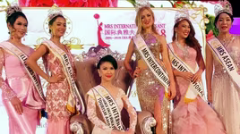 Loan Vương đăng quang Hoa hậu quý bà quốc tế - Mrs International 2018
