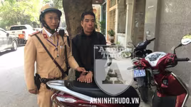 Vừa "nhảy" xe máy, kẻ trộm cắp có nhiều tiền án tiền sự đã bị CSGT khống chế