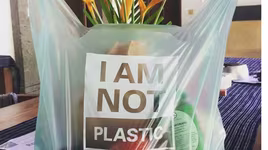 Túi nilon làm từ vỏ tôm, cua và thực vật