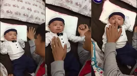 Kỳ Hân khoe clip Mạc Hồng Quân vui đùa bên con trai