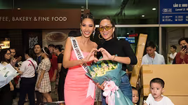 H’Hen Niê xinh đẹp cá tính tiễn Hoàng Thuỳ lên đường dự thi "Miss Universe2019"