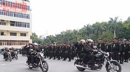 Những hình ảnh Cảnh sát cơ động và 141 xuất quân bảo vệ ANTT đêm Giao thừa