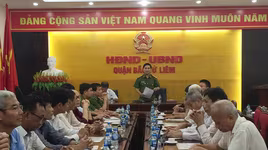 Công an quận Bắc Từ Liêm gặp mặt cán bộ sĩ quan hưu trí