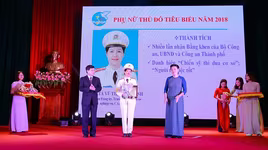 "Bông hồng thép" của Công an Hà Nội - một trong 10 gương mặt phụ nữ Thủ đô tiêu biểu năm 2018