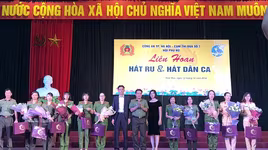 Ấn tượng tiếng hát ru, dân ca của các nữ chiến sỹ Công an