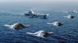 [ẢNH] Nga ra mắt UAV tàng hình biệt danh "cá quỷ" mang dáng dấp máy bay ném bom tàng hình B-2 Mỹ