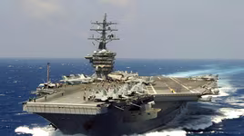 [ẢNH] Siêu tàu sân bay Mỹ lừng lững tiến vào Địa Trung Hải, Syria lại thêm nóng bỏng