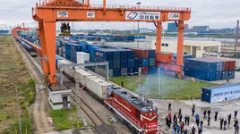 [ẢNH] Đoàn tàu hỏa rời Vũ Hán tới châu Âu, thương mại Trung Quốc bắt đầu hồi phục