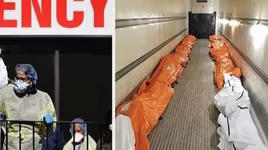 [VIDEO] Người thiệt mạng tăng nhanh, Mỹ huy động đội xe đông lạnh chở thi thể người chết vì dịch Covid-19