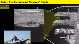 [ẢNH] Israel "lạnh người" khi thấy chiến hạm cực mạnh của Nga trong cảng Syria