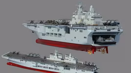 [ẢNH] Kinh ngạc trước tốc độ Trung Quốc đóng mới tàu đổ bộ trực thăng Type 075