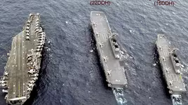 [ẢNH] Trung Quốc "giật mình" trước siêu tàu sân bay 60.000 tấn của Nhật Bản