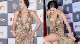 [ẢNH] "Đỏ mặt" với trang phục hớ hênh của sao nữ Hàn Quốc