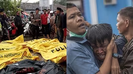 [Ảnh] Người dân Indonesia nén đau thương tìm thi thể nạn nhân thiệt mạng vì sóng thần