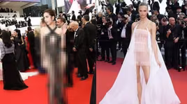 [Ảnh] Loạt "mỹ nhân vô danh" mặc đồ phản cảm trên thảm đỏ LHP Cannes 2019