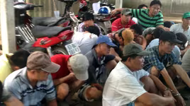 Đột kích trường gà, bắt quả tang 30 đối tượng đang say sưa đá gà