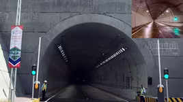 Chính thức thông xe toàn tuyến hầm đường bộ Đèo Cả