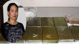 Người đàn bà liều lĩnh vận chuyển 52 bánh heroin