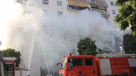 Diễn tập phương án chữa cháy, cứu nạn phối hợp nhiều lực lượng