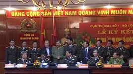 Ký kết giao ước thi đua “Vì An ninh Tổ quốc năm 2015”