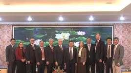 Phó Giám đốc CATP.Hà Nội Bạch Thành Định tiếp Ban đại diện Giáo hội Mormon Việt Nam