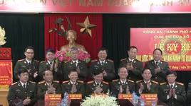 Cụm thi đua số 1 CATP ký giao ước thi đua "Vì ANTQ" năm 2016