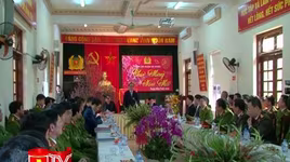 Bí thư Thành ủy Hoàng Trung Hải thăm và chúc Tết CAQ Hà Đông