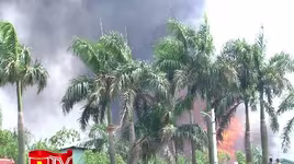 Hà Nội: Huy động tối đa xe cứu hỏa chữa cháy kho hóa chất