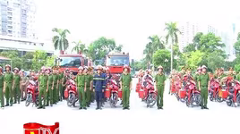 Ra mắt mô hình xe mô tô chữa cháy tại quận Thanh Xuân