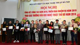 25 tác phẩm, công trình được xướng tên tại Giải thưởng VHNT Thủ đô 2018