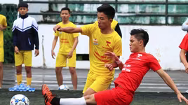 [ẢNH] Hồng Thái đá như những chiến binh, ĐKVĐ Trần Quốc Tuấn chứng tỏ bản lĩnh