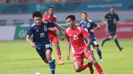 Nhật Bản xếp dưới Việt Nam sau lượt trận đầu tiên vòng bảng bóng đá ASIAD 18