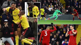 Địa chấn Premier League: Liverpool thua sốc Watford, vỡ mộng bất bại cả mùa