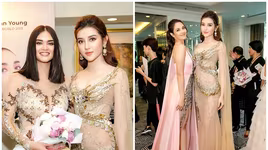 Huyền My "đọ sắc" cùng mỹ nhân "Hoa hậu Thế giới" và "Hoa hậu Hoàn vũ"