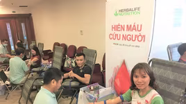 Tiếp nhận 163 đơn vị máu từ nhân viên Herbalife Việt Nam hiến tặng