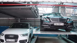 Giàn thép đỗ xe 3 tầng công cộng đầu tiên tại Hà Nội đi vào hoạt động
