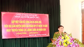 CAH Quốc Oai gặp mặt cán bộ công an hưu trí