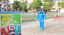 Hà Nội: Diễn tập phòng, chống dịch Covid-19 tại điểm thi