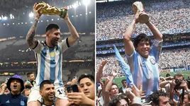 Messi tái hiện màn ăn mừng huyền thoại của Maradona