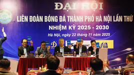 Toàn cảnh Đại hội nhiệm kỳ Liên đoàn Bóng đá thành phố Hà Nội