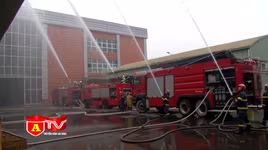 Diễn tập phương án PCCC tại Trung tâm thương mại Mê Linh Plaza