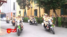 CATP Hà Nội ra quân đảm bảo an ninh trật tự cho Đại hội Đảng toàn quốc lần thứ XIII